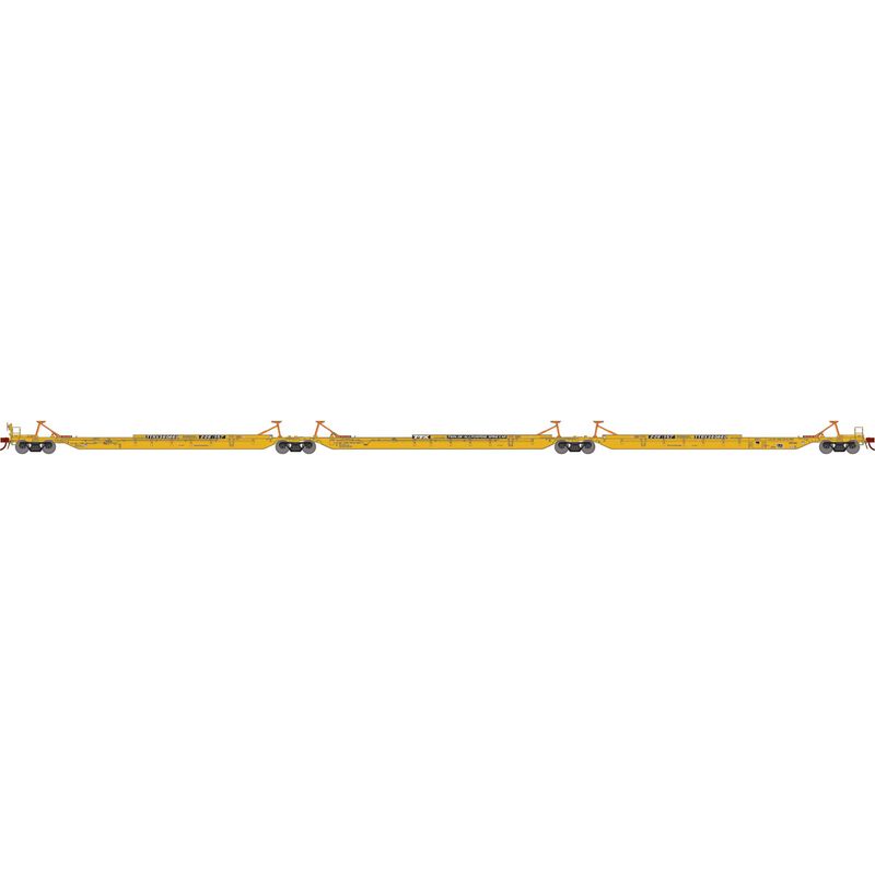 Athearn 41094 HO Scale 57' Trinity 3-Unit Spine Car TTX TTRX 360860 ...