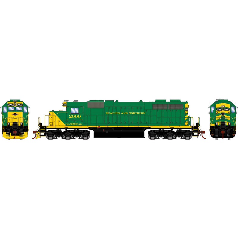 Athearn 88633 HO Scale EMD SD38 Reading & Northern RBMN 2000