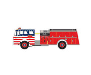 Athearn 92022 HO Scale Ford C Canopy Cab Pumper Fire Truck Napa Bicentennial