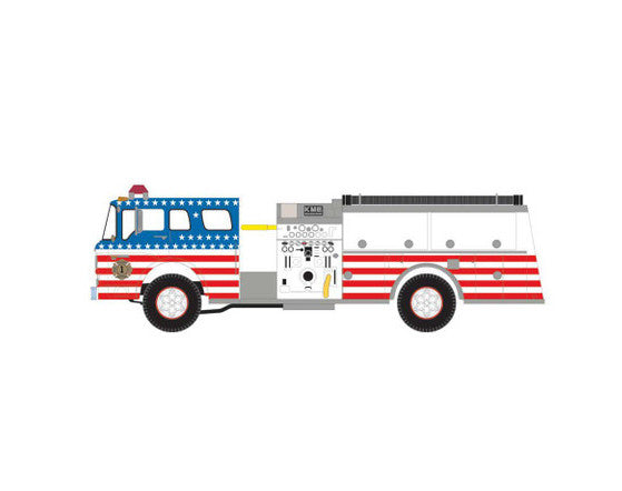 Athearn 92023 HO Scale Ford C Canopy Cab Pumper Fire Truck Highspire Bicentennial