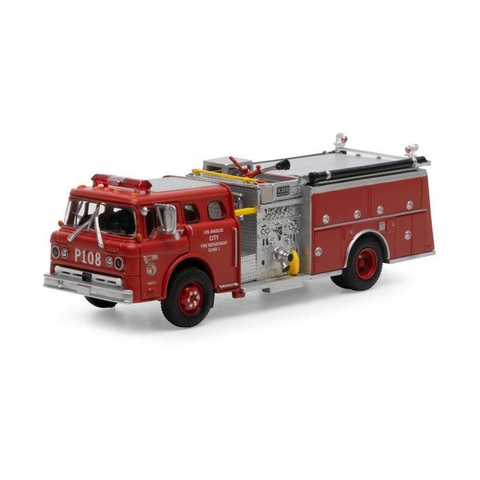 Athearn 92117 HO Scale Ford C Canopy Cab Pumper Fire Truck LA City #P108