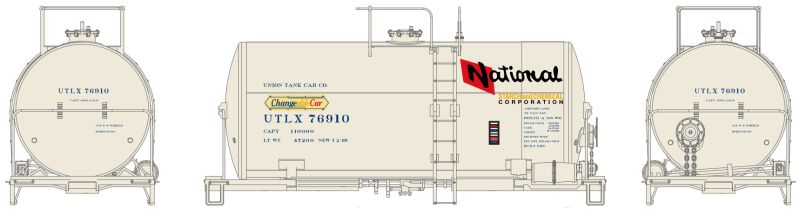 Athearn 96893 HO Scale NACC 8,000 Gallon Beer Can Tank Car NS&CH UTLX 76907