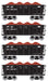 Athearn 97697 HO Scale 26' Low Side Ore Car Penn Central PC 4 Pack - NOS