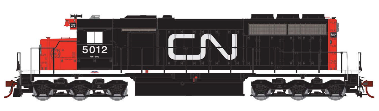 Athearn 98858 HO Scale EMD SD40 Canadian National CN 5012 DCC & Sound - NOS