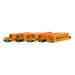 Athearn 98929 HO Scale Maxi I 5 Unit Well Car TTX "1991 Speed Logo" 73006 with Containers