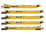 Athearn Genesis G1010 HO Scale Maxi II 5 Unit Well Car Trailer Train TTX DTTX 73045