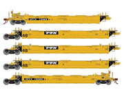 Athearn Genesis G1013 HO Scale Maxi II 5 Unit Well Car Trailer Train TTX DTTX 73069