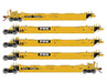 Athearn Genesis G1013 HO Scale Maxi II 5 Unit Well Car Trailer Train TTX DTTX 73069