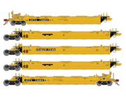 Athearn Genesis G1018 HO Scale Maxi II 5 Unit Well Car Trailer Train TTX DTTX 73083