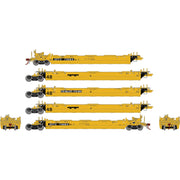 Athearn Genesis G1018 HO Scale Maxi II 5 Unit Well Car Trailer Train TTX DTTX 73083