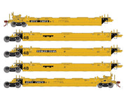 Athearn Genesis G1019 HO Scale Maxi II 5 Unit Well Car Trailer Train TTX DTTX 73073