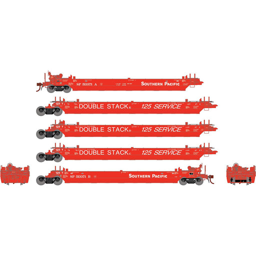 Athearn Genesis G1032 HO Scale Maxi II 5 Unit Well Car Southern Pacific SP 513371