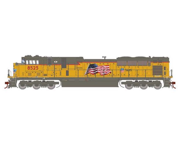Athearn Genesis G1036 HO Scale EMD SD90MAC-H Ph2 Union Pacific UP 'Flag' 8525 DC