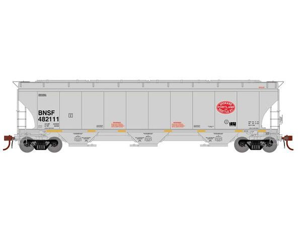 Athearn Genesis G1055 HO Scale Trinity 5161 Covered Hopper BNSF 'SP&S Heritage' 482111