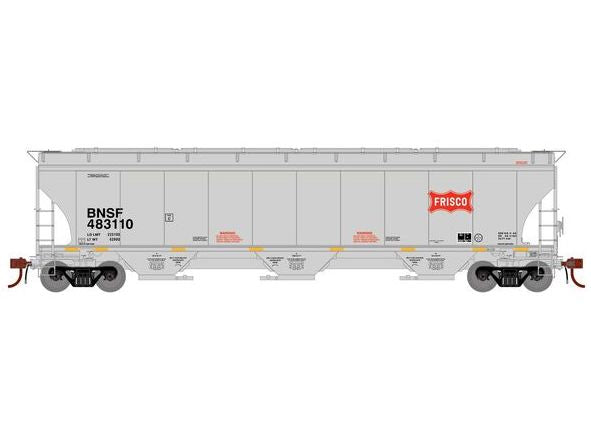 Athearn Genesis G1056 HO Scale Trinity 5161 Covered Hopper BNSF 'Frisco Heritage' 483110