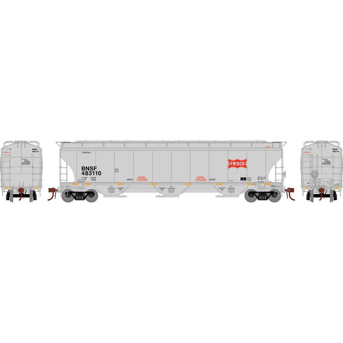 Athearn Genesis G1056 HO Scale Trinity 5161 Covered Hopper BNSF 'Frisco Heritage' 483110