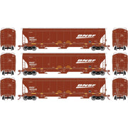 Athearn Genesis G1057 HO Scale Trinity 5161 Covered Hopper BNSF 3-Pack #1