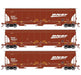 Athearn Genesis G1057 HO Scale Trinity 5161 Covered Hopper BNSF 3-Pack #1