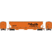 Athearn Genesis G1060 HO Scale Trinity 5161 Covered Hopper Rio Grande DRGW 10417