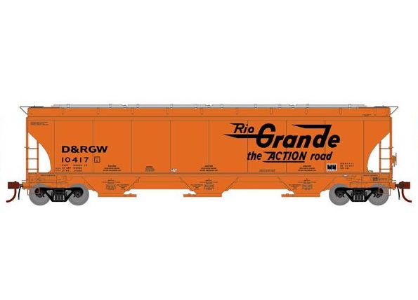 Athearn Genesis G1060 HO Scale Trinity 5161 Covered Hopper Rio Grande DRGW 10417
