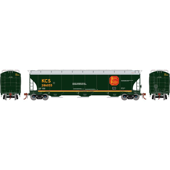 Athearn Genesis G1064 HO Scale Trinity 5161 Covered Hopper Kansas City Southern KCS 286055