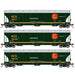 Athearn Genesis G1066 HO Scale Trinity 5161 Covered Hopper Kansas City Southern KCS 3-Pack #1