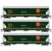 Athearn Genesis G1067 HO Scale Trinity 5161 Covered Hopper Kansas City Southern KCS 3-Pack #2