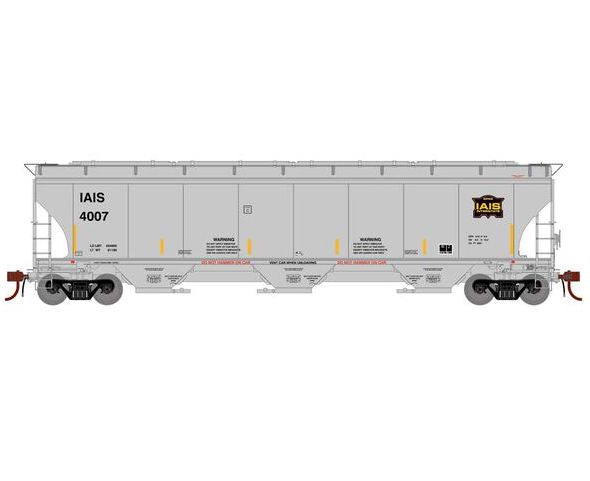 Athearn Genesis G1068 HO Scale Trinity 5161 Covered Hopper Iowa Interstate IAIS 4007