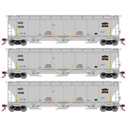 Athearn Genesis G1071 HO Scale Trinity 5161 Covered Hopper Iowa Interstate IAIS 3-Pack #2