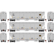 Athearn Genesis G1071 HO Scale Trinity 5161 Covered Hopper Iowa Interstate IAIS 3-Pack #2