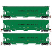 Athearn Genesis G1073 HO Scale Trinity 5161 Covered Hopper Incobrasa Industries BRIX 3-Pack #1