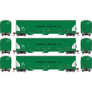 Athearn Genesis G1073 HO Scale Trinity 5161 Covered Hopper Incobrasa Industries BRIX 3-Pack #1
