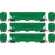 Athearn Genesis G1074 HO Scale Trinity 5161 Covered Hopper Incobrasa Industries BRIX 3-Pack #2