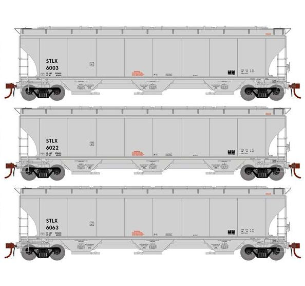 Athearn Genesis G1081 HO Scale Trinity 5161 Covered Hopper Tate & Lyle STLX 3-Pack #1