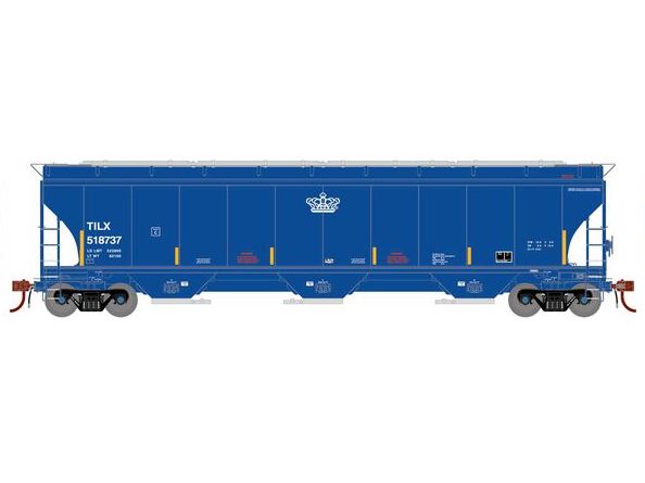 Athearn Genesis G1084 HO Scale Trinity 5161 Covered Hopper Trinity Leasing TILX 518737