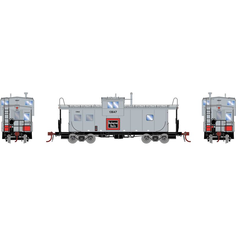 Athearn Genesis G1086 ICC Caboose Burlington CB&Q 13647 w/DCC & Lights