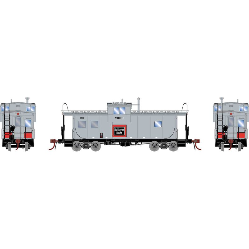 Athearn Genesis G1088 ICC Caboose Burlington CB&Q 13668 w/DCC & Lights