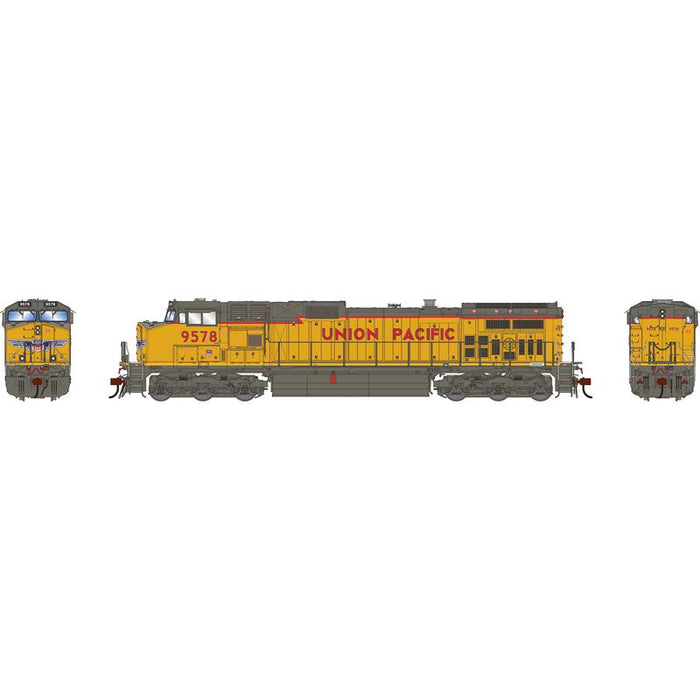 Athearn Genesis G1193 HO Scale Dash 9-44CW Union Pacific UP 9578 DC