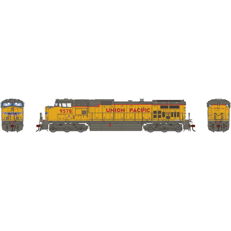 Athearn Genesis G1213 HO Scale Dash 9-44CW Union Pacific UP 9578 DCC/Sound
