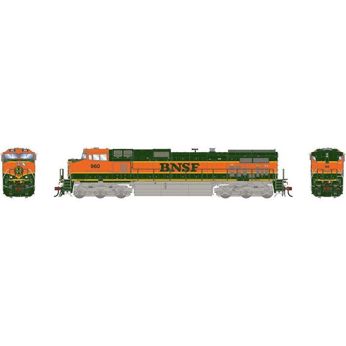 Athearn Genesis G1219 HO Scale Dash 9-44CW BNSF 'Heritage I" 960 DCC/Sound