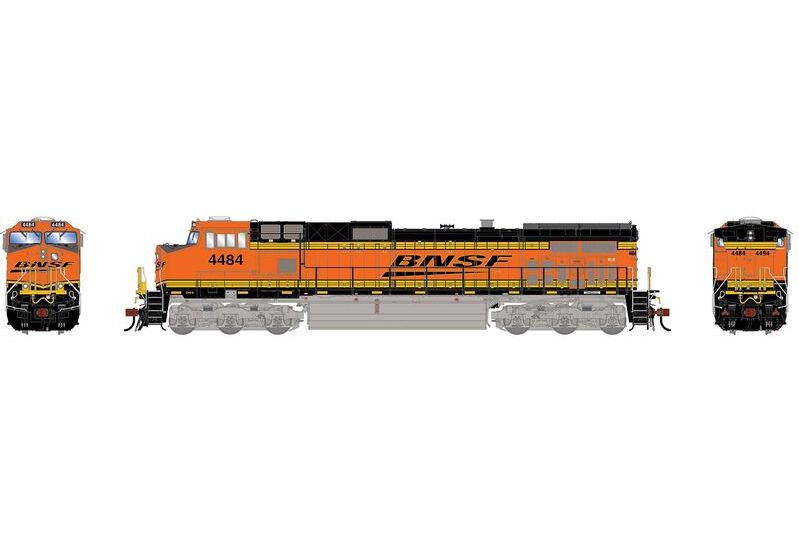 Athearn Genesis G1224 HO Scale Dash 9-44CW BNSF 'Wedge" 4484 DCC/Sound