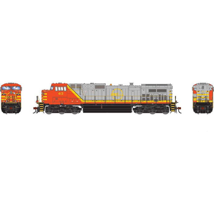 Athearn Genesis G1230 HO Scale Dash 9-44CW Quebec, North Shore & Labrador QNSL 413 DCC/Sound