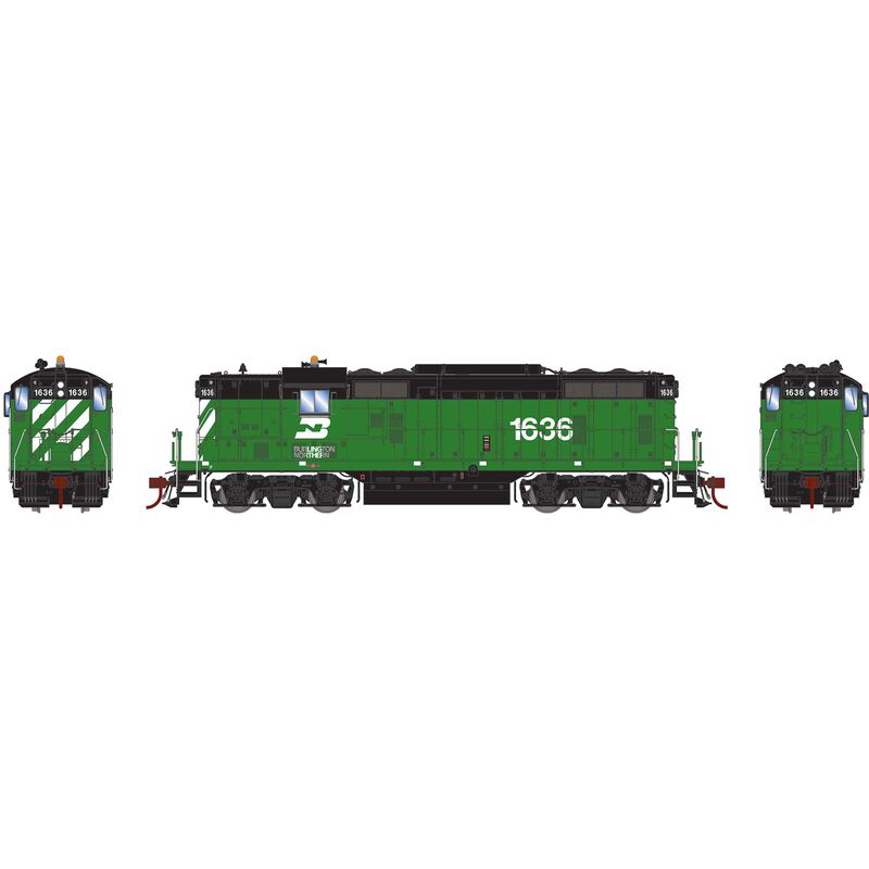 Athearn Genesis G1239 HO Scale EMD GP7 Burlington Northern BN 1636 DC