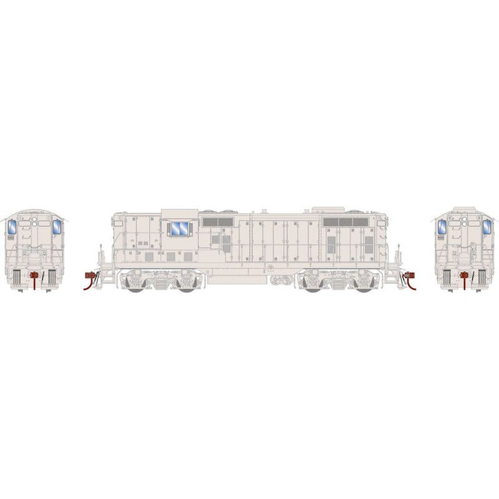Athearn Genesis G1246 HO Scale EMD GP7 Undecorated Ph II w/Non-Dynamic Brakes DC