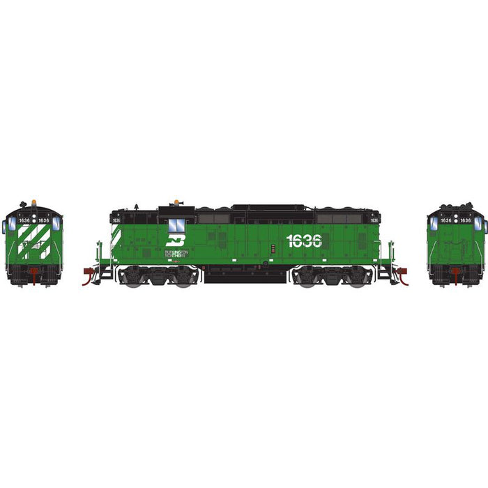 Athearn Genesis G1254 HO Scale EMD GP7 Burlington Northern BN 1636 DCC/Sound