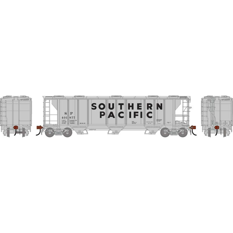 Athearn Genesis G1272 HO Scale PS-2 2893 Covered Hopper Southern Pacific SP 401877