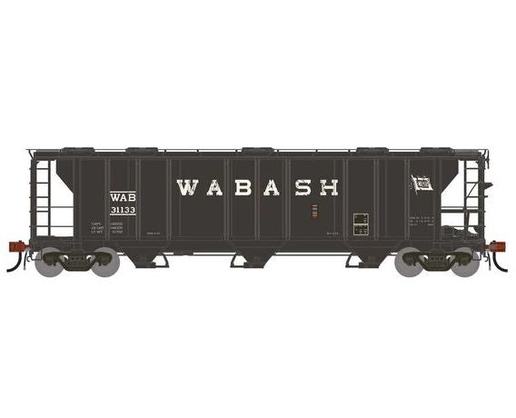 Athearn Genesis G1279 HO Scale PS-2 2893 Covered Hopper Wabash WAB Primed for Grime 31133