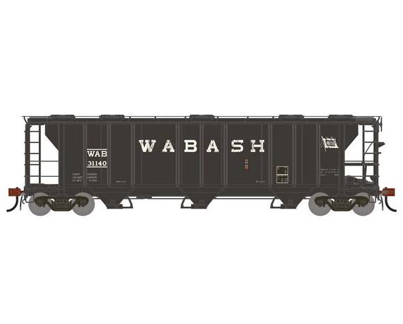 Athearn Genesis G1280 HO Scale PS-2 2893 Covered Hopper Wabash WAB Primed for Grime 31140