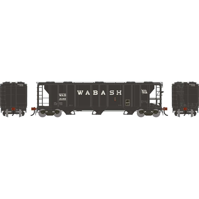 Athearn Genesis G1280 HO Scale PS-2 2893 Covered Hopper Wabash WAB Primed for Grime 31140