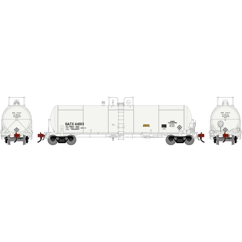 Athearn Genesis G1303 HO Scale GATC 20k Tank Car GATX (White) 44013